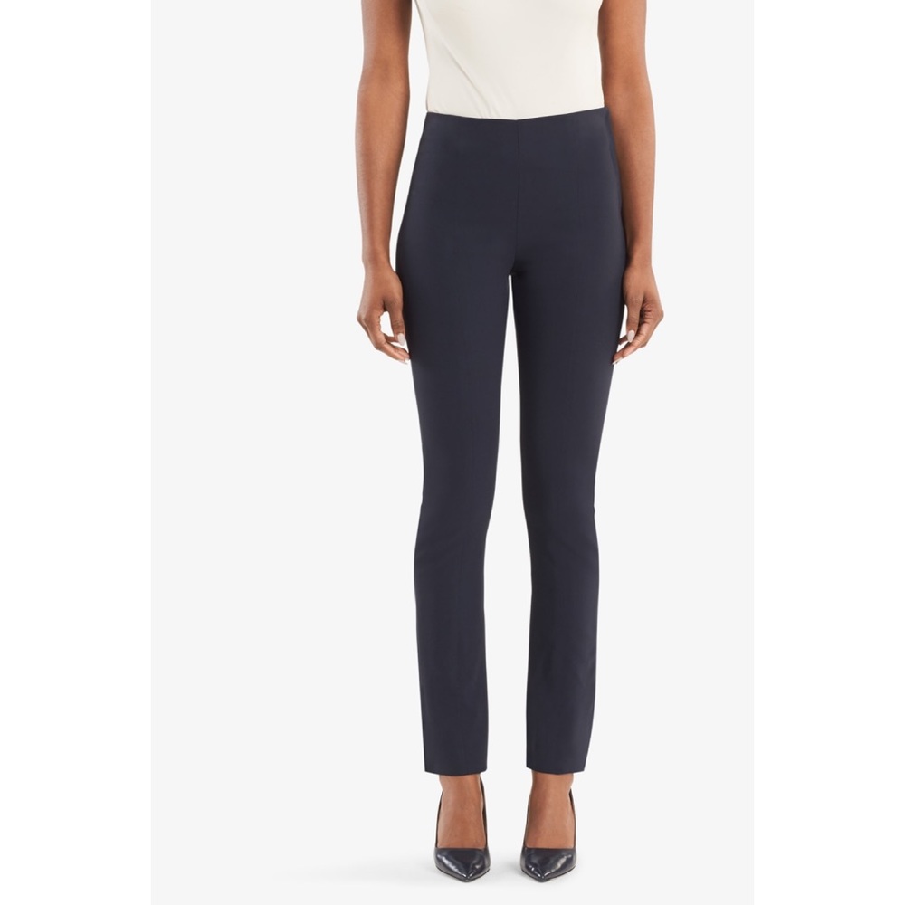 MM Lafleur Navy Blue Foster Straight Leg Pants